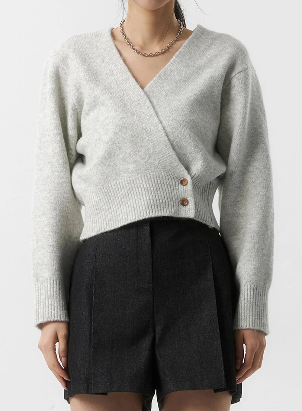 V-Neck Wrap Cardigan IS315 - Image 3