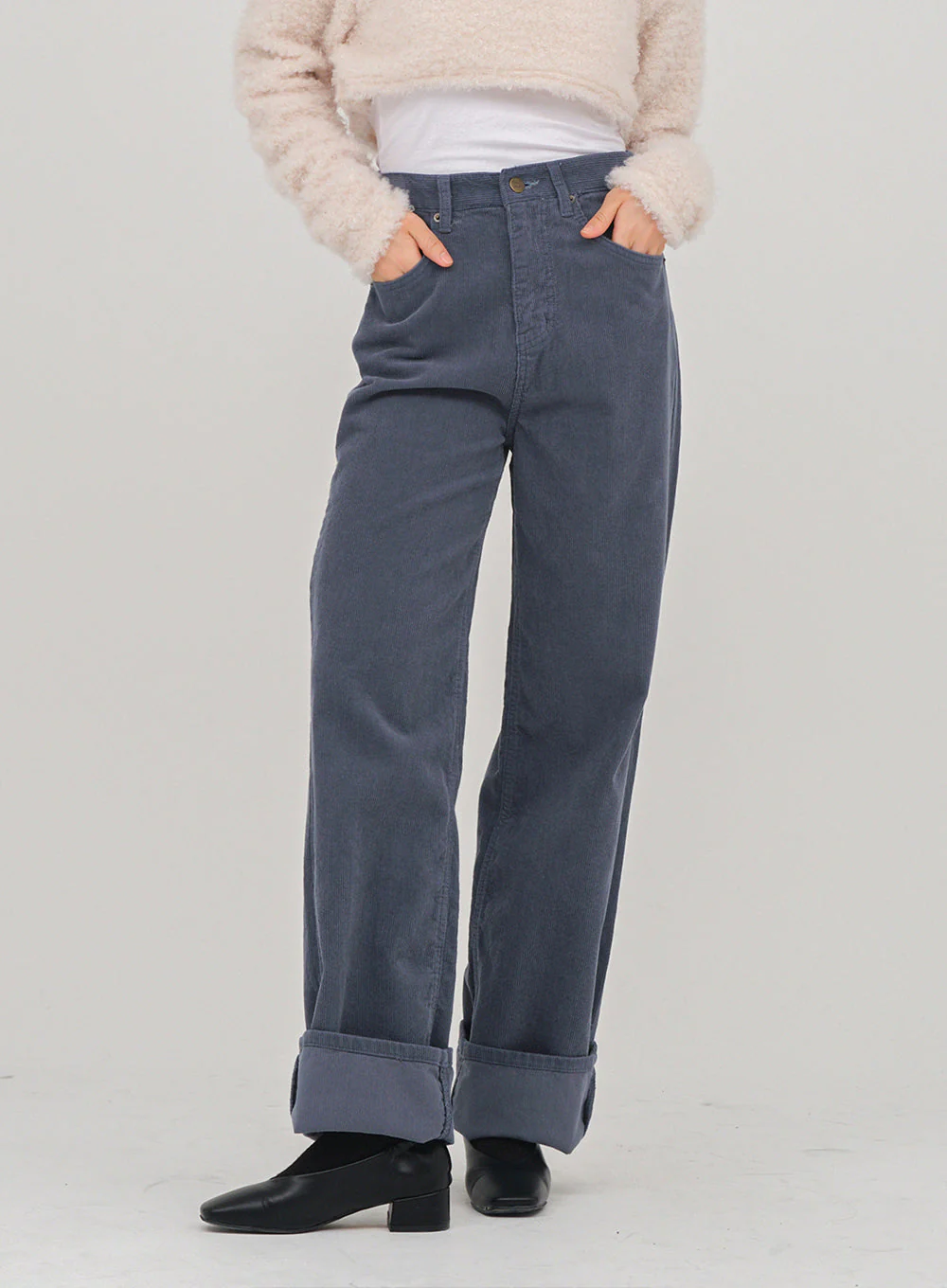 Wide Leg Corduroy Pants D3 - Image 3