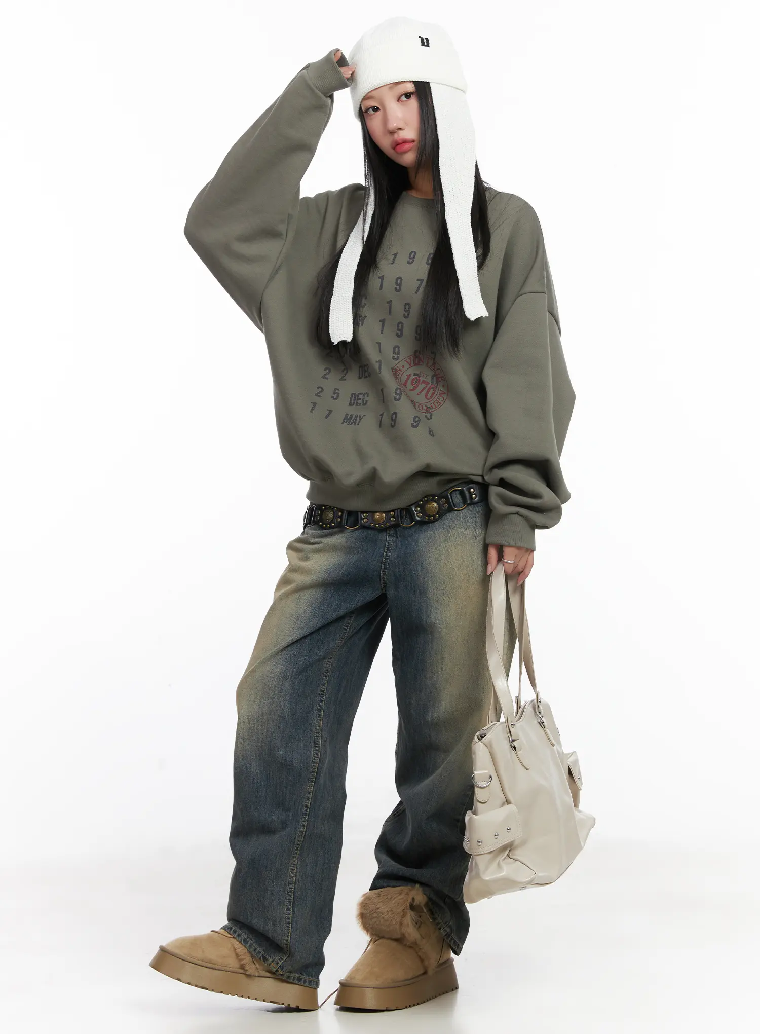 Wide Washed Jeans CS06 - Image 3