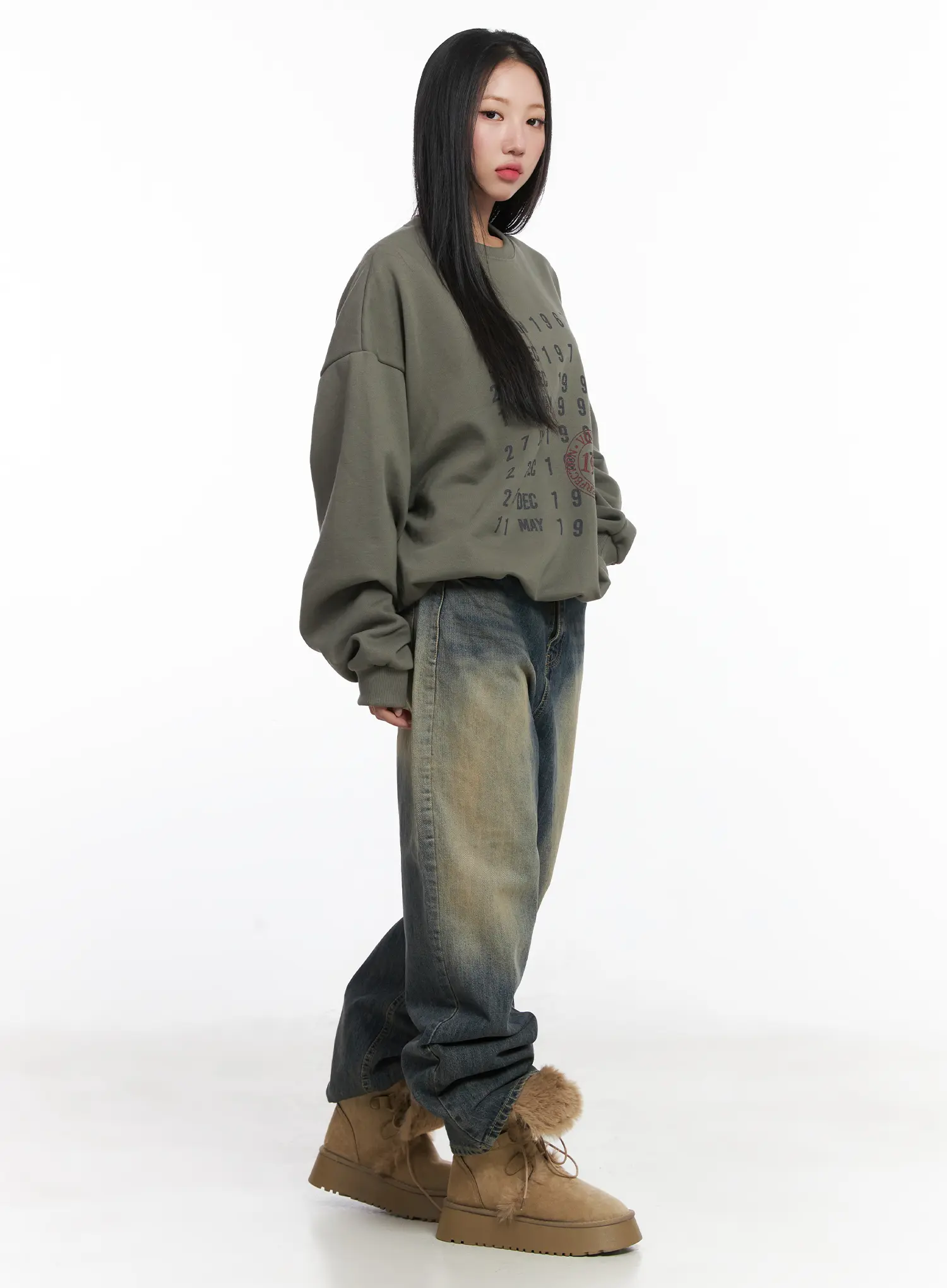 Wide Washed Jeans CS06 - Image 5