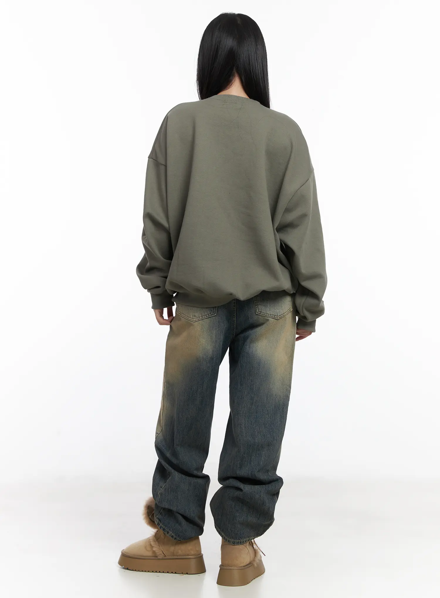 Wide Washed Jeans CS06 - Image 6